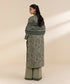 Womens Unstitched Embroidered Green Three Piece Lawn Suit